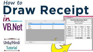 How to Make a Shopping Receipt in VB.NET