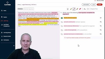 How to Complete a LSAT Prompt w/ a Logical Conclusion Using LawHub Logical Reasoning Drill Set 11