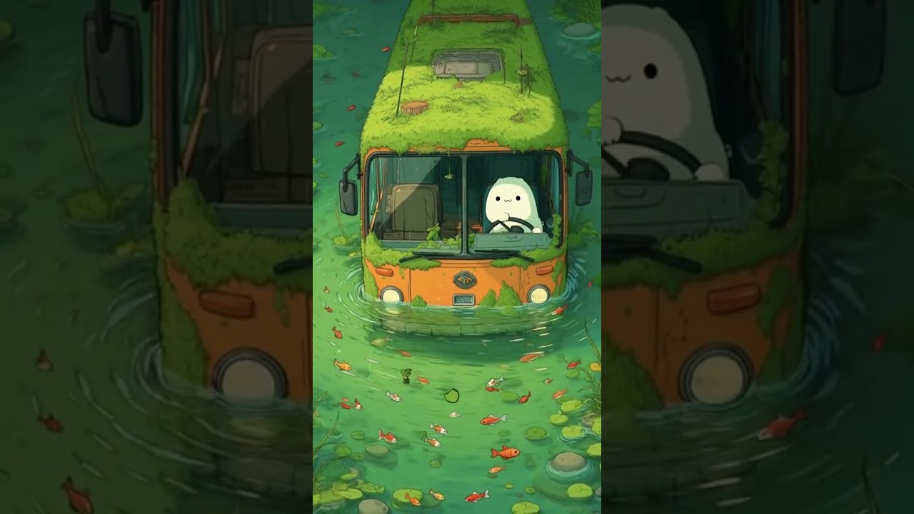 The Moss-Covered Bus Parts the Waters 