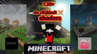 top 2 shaders for mcpe 1.20+ #minecraft #video #patched