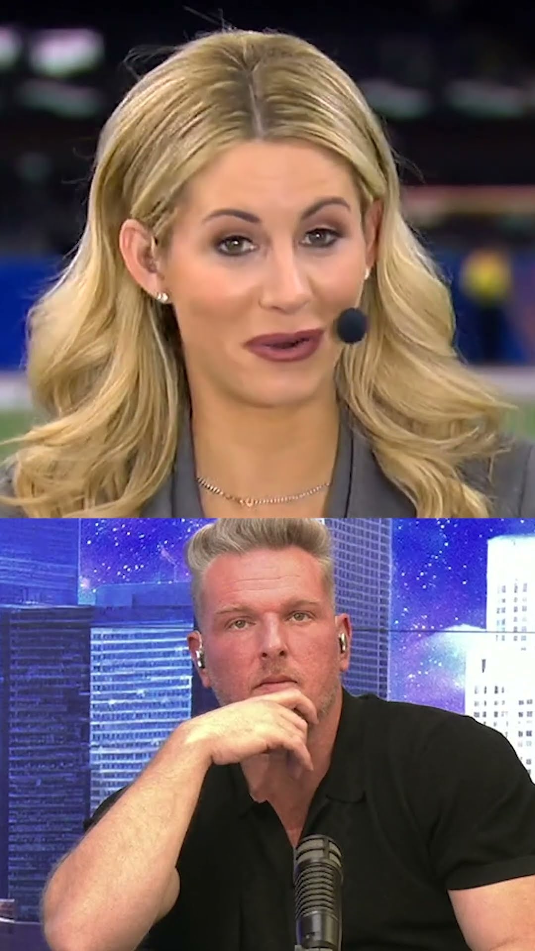 Laura Rutledge shares a heartfelt message from New Orleans on The Pat McAfee Show ❤️