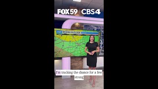Strong to severe storms are possible late Sunday evening
