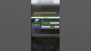 How to get a superflat world in minecraft! #minecraft