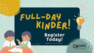 🍎 Are your littles ready for school? 2023 Full-Day Kinder Registration is NOW OPEN!