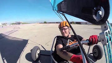 LandSailing BCN - Blokart Track. Fernan en la pista