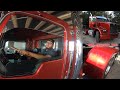 Picking up the 1995 kenworth from the paint shop, NEW interior panels by daycab company