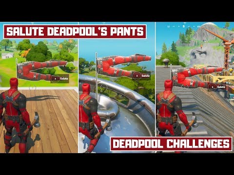 Salute Deadpool's Pants! All Deadpools Pants Locations in Fortnite! - Deadpool Challenges Week 9