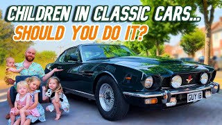 1985 Aston Martin V8  Are Old Cars Safe For Children?