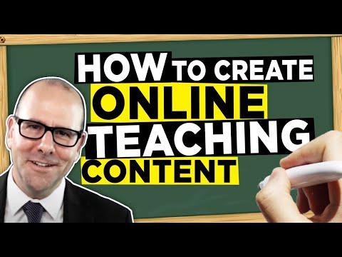 How to create online video teaching content