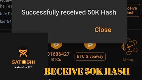 Receive 50k hash by adding #twitterAccount (see how) #BTCs
