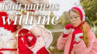 Cosy Knitted mittens 💕 Perfect Match for My Bonnet!