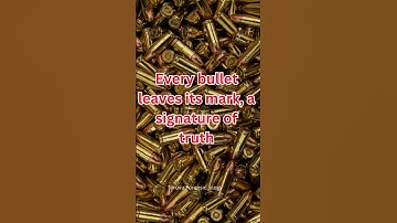 #forensicballistics #bulletmarks #signatureoftruth #weaponintent #ballisticimprints #crimescience