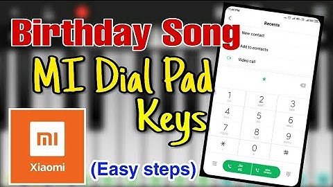 Birthday Song | MI dial pad Piano keys