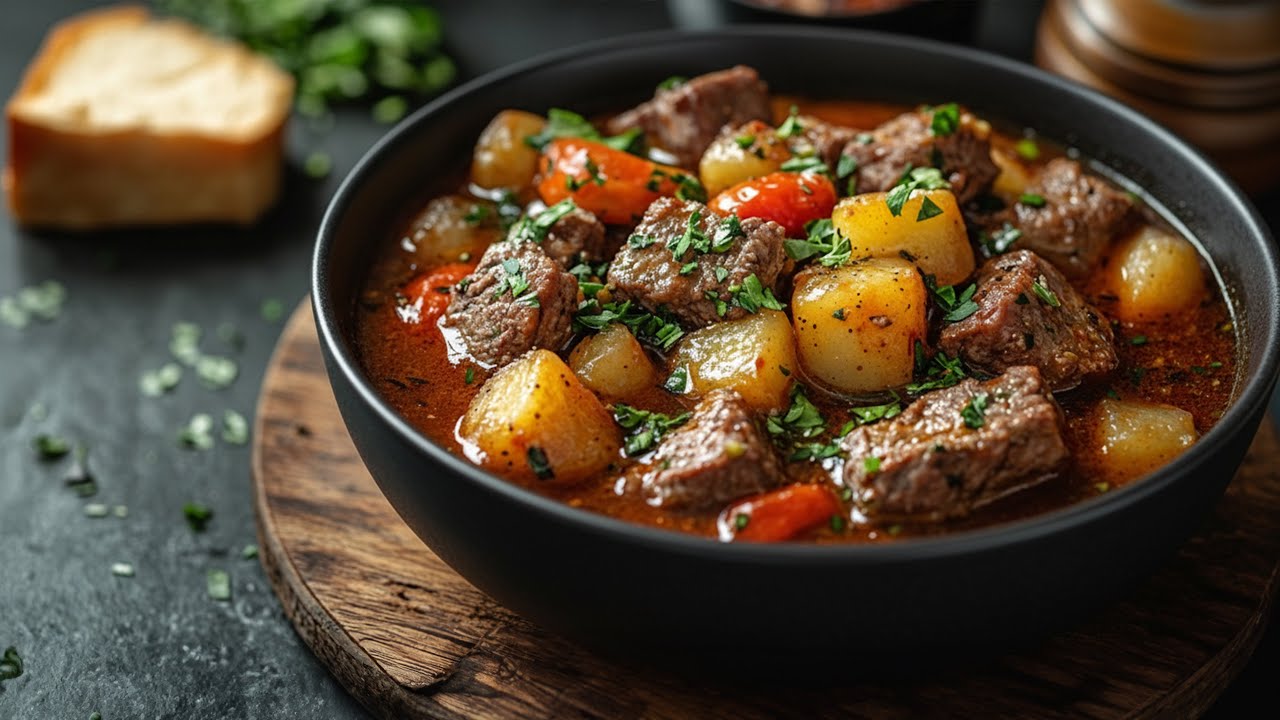 Венгерский говяжий гуляш — нежное мясо, насыщенный соус и настоящее наслаждение!