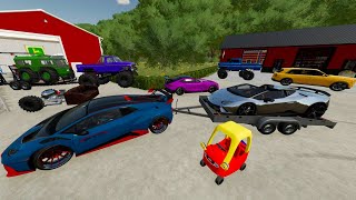 Buying Barns at Auction Full of Expensive Cars and Trucks | Farming Simulator 22