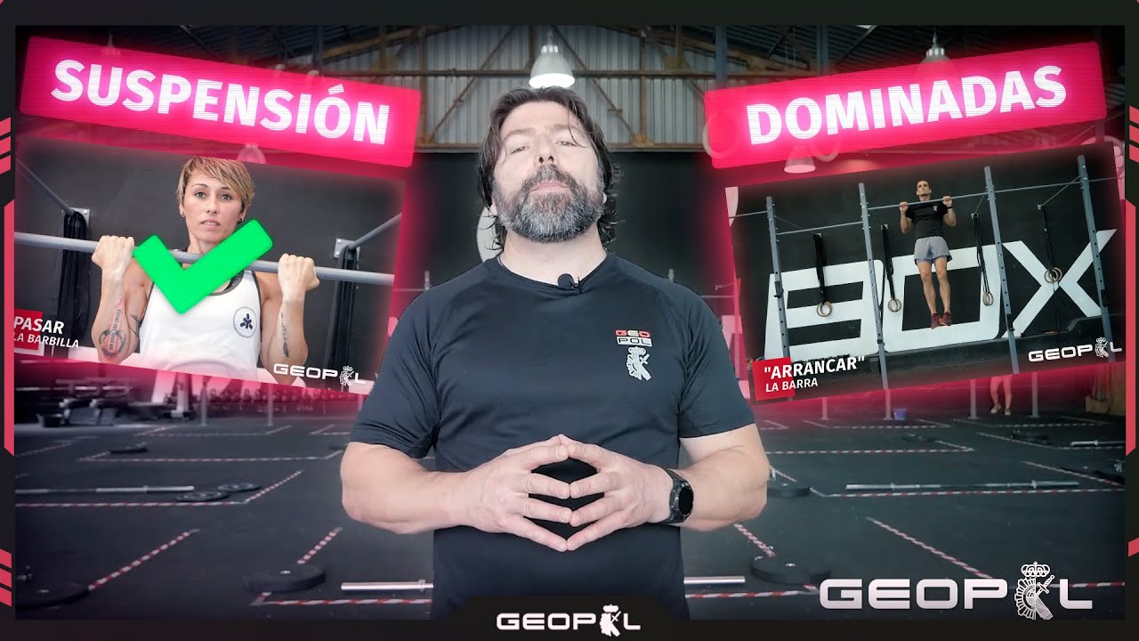 Dominadas para hombres o Suspensión en barra para mujeres en el ingreso en la POLICÍA NACIONAL.