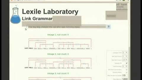 Parsing sentences with the OTHER natural language tool: LinkGrammar