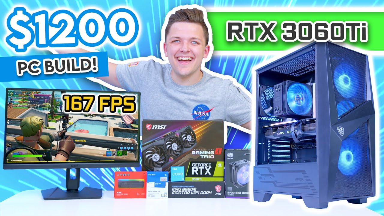 The BEST $1200 Gaming PC Build Right Now! 😄 [Full Build Guide ft