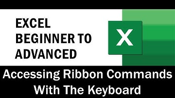 1. Accessing Ribbon Commands With The Keyboard