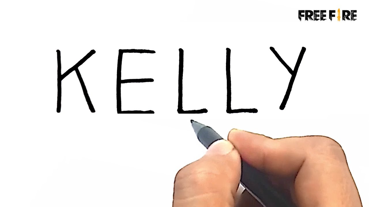 Cara Menggambar Karakter Free Fire Kelly Dari Kata Kelly Youtube