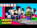 VIREI UM NINJA SUPER FORTE!! FÁBRICA DO SASUKE NO ROBLOX!! (AnimeTycoon)