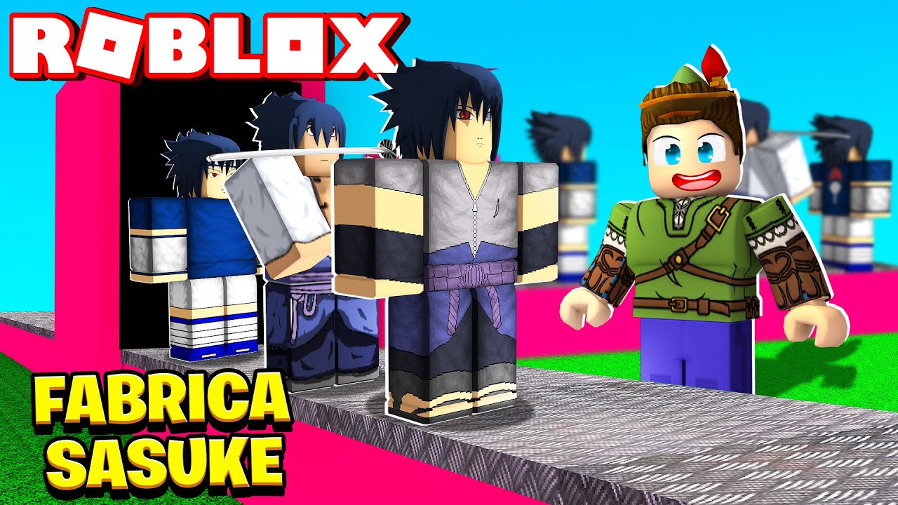 VIREI UM NINJA SUPER FORTE!! FÁBRICA DO SASUKE NO ROBLOX