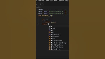 Find Maximum of two Numbers using Python Tutorial #coding #shorts