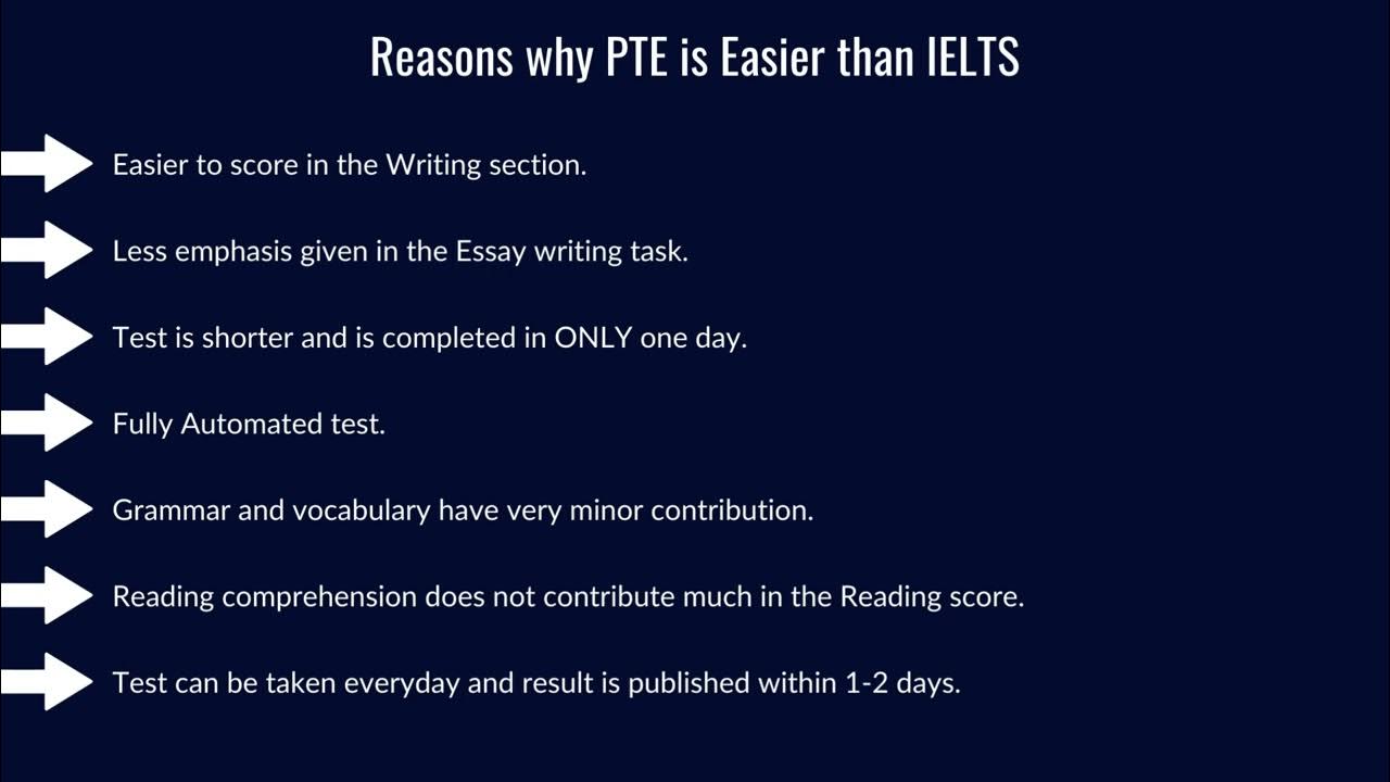 Reasons why PTE is Easier than IELTS YouTube