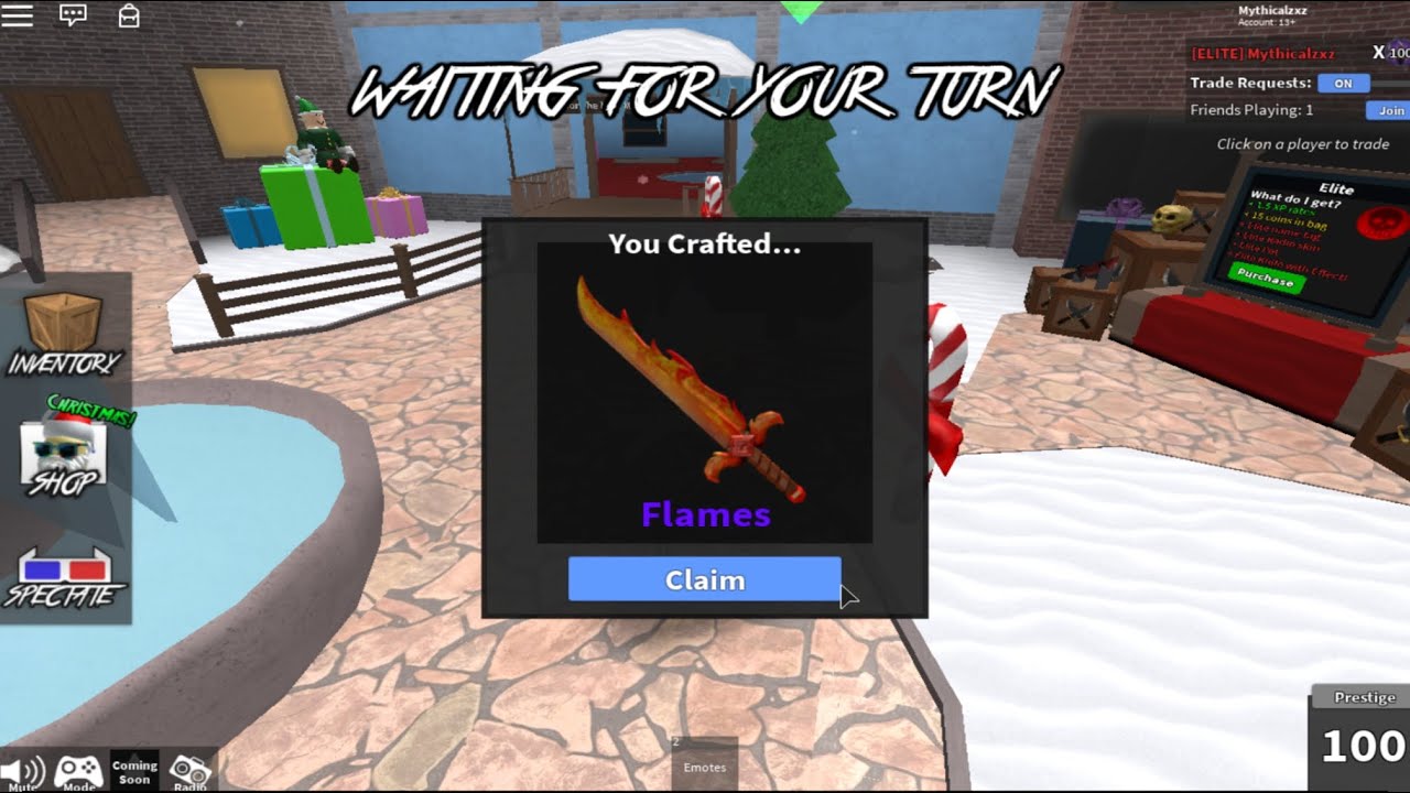 Crafting Flames Murder Mystery 2 Youtube - how to get flames in roblox mm2