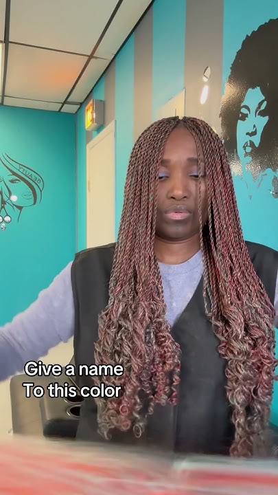  Hair braid color blend - YouTube