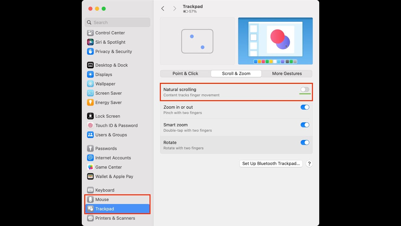 How to Change the Scrolling Direction on macOS - YouTube
