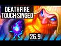 SINGED vs KATARINA (MID) | Deathfire Touch, Good KDA: 17/1/6 | EUW Master | 26.9