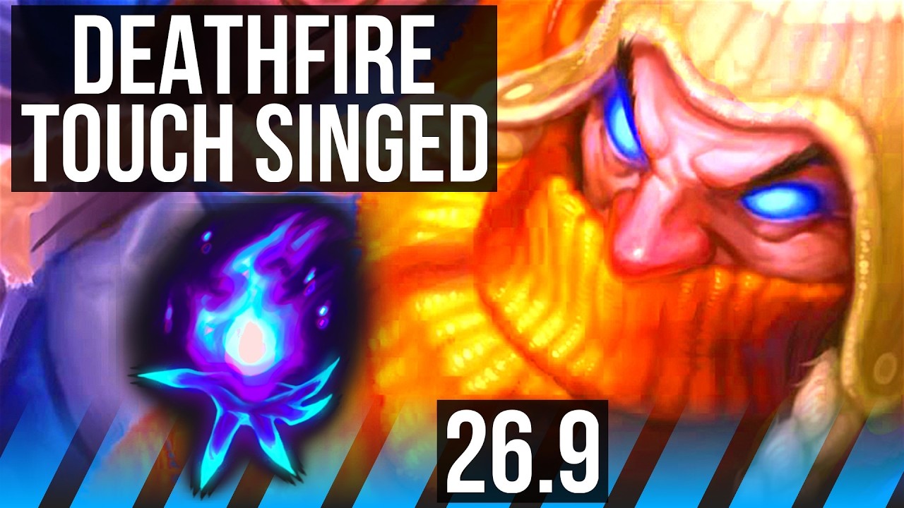 SINGED vs KATARINA (MID) | Deathfire Touch, Good KDA: 17/1/6 | EUW