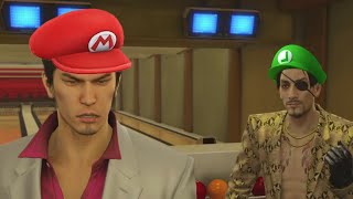 Kiryu and Majima but with Mario and Luigi voices