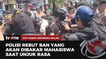 Aksi Unjuk Rasa Ricuh, Mahasiswa Rebutan Ban Bekas dengan Polisi | AKIM tvOne