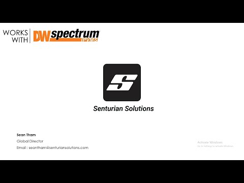 June 25, 2020 Works with DW Spectrum® IPVMS Webinar Recording: Senturian Solutions