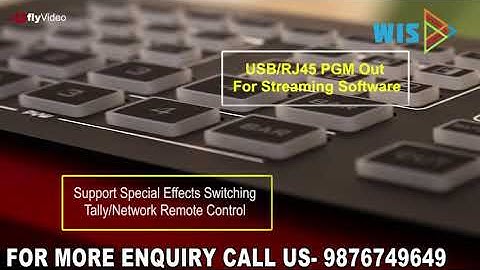 4 HDMI Input Full HD Micro Video Switcher with Live Streaming + MultiView WIS