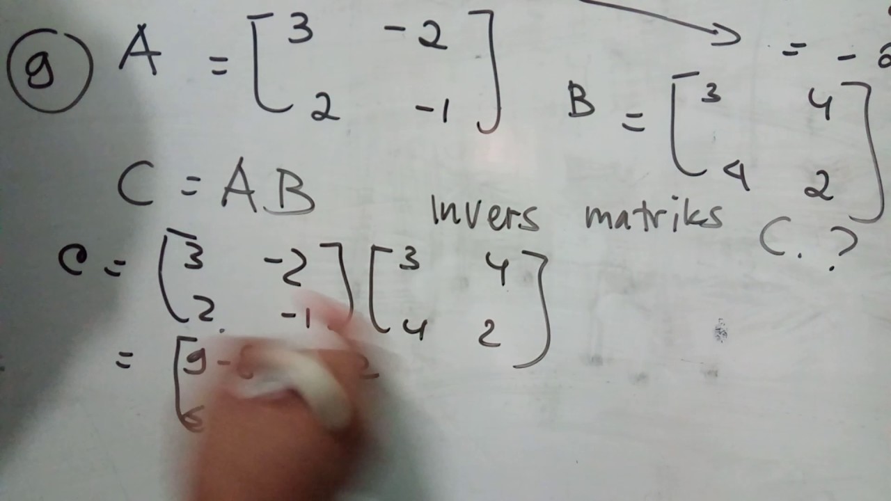 Pembahasan Soal Un Matematika Paket C Matriks Youtube