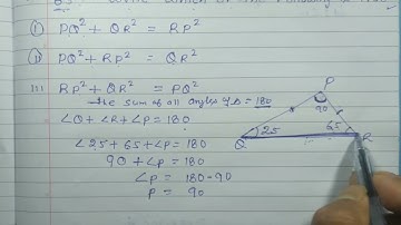 Class 7 - Exercise 7.5 - Q 3 | Angles Q and R of a triangle PQR are 25 and 65 write which of the