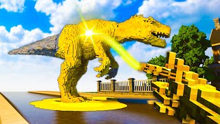 NOVÁ ZBRAŇ Proměnila Dinosaura ve ZLATO! - Teardown Mods