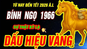 Dấu hiệu VÀNG HỐT TIỀN TỶ đúng từ này đến tết 2026 Â.L- Tuổi BÍNH NGỌ 1966 TRỜI ĐANG ĐỘ CỰC GIÀU