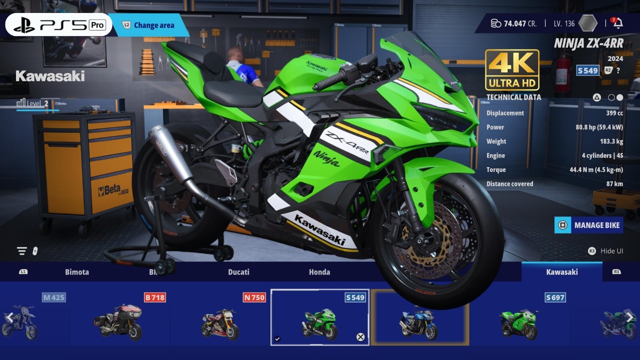 RIDE 6 | Customize Brutal Kawasaki ZX4RR Arrow Gameplay [4K PS5