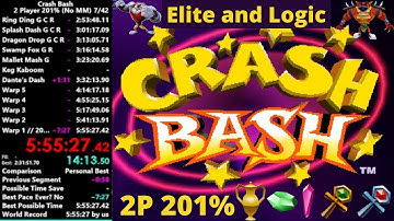 Crash Bash 2 Player 201% Speedrun in 5:55:27 [Former WR]