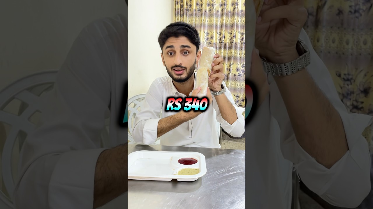 Tried Karachi’s Biggest Zinger Roll 😋 Just In 340RS 
