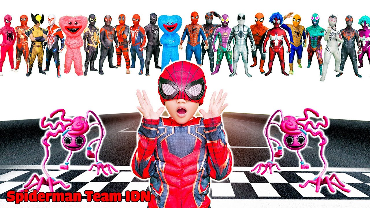 Tim Spiderman terperangkap dalam permainan Poppy Playtime