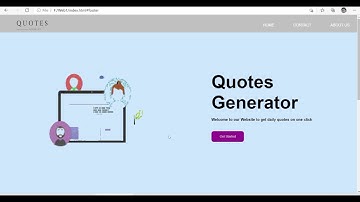 Quote generator using HTML,CSS and JAVASCRIPT || 2021