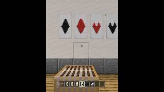 How To Make Playing Card Banners In Minecraft #minecraft #minecrafttutorial #minecraftbuild