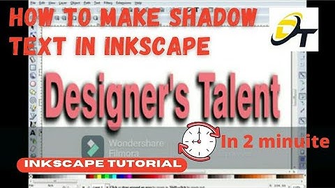 How to make shadow text in inkscape| Inkscape tutorial.