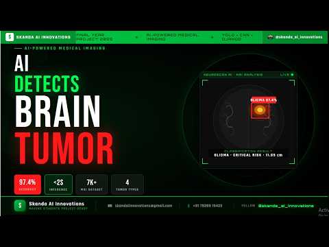 😳AI Detects Brain Tumor | YOLOv8 + CNN + Django 🧠🔥 | Final Year Project 2026  | Python Deep Learning