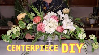 Easy Floral Centerpiece / Floral Arranging DIY ( Long And Low )